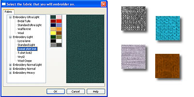 Select between different fabrics 