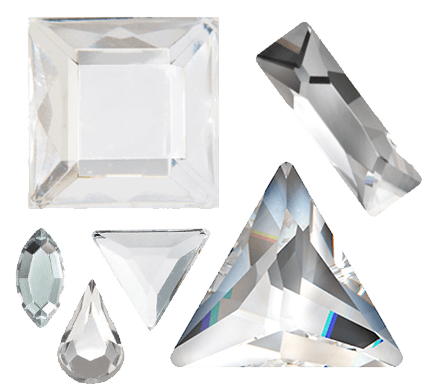 Crystal-rhinestone shapes