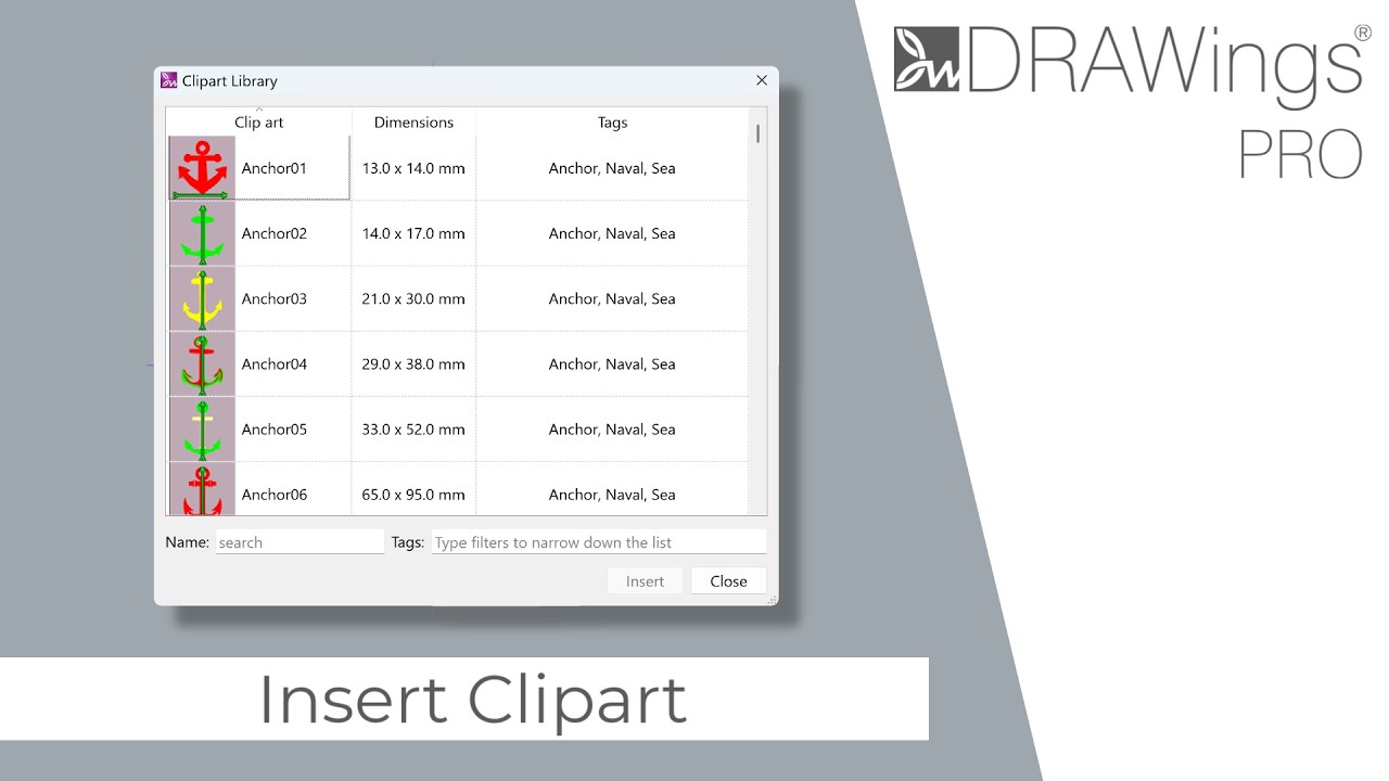 How to Insert Ready-Made Designs from the Clipart Library 1 YouTube player