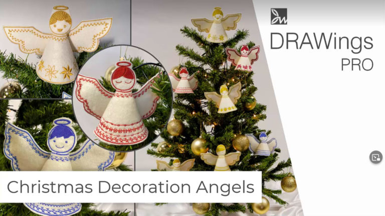 Create Christmas Decoration Angels with DRAWings