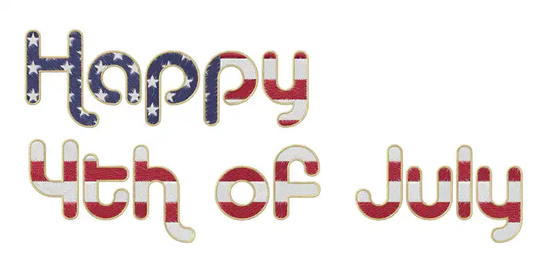 Create an embroidery design for the 4th of July celebration! 4 4th-of-july