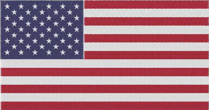 Create an embroidery design for the 4th of July celebration! 3 USA flag