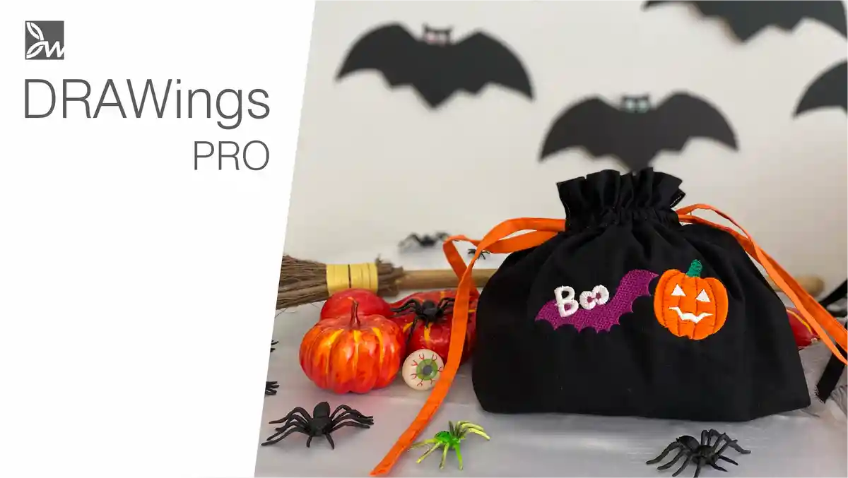 Trick-or-Treat! How to make a unique Halloween drawstring bag