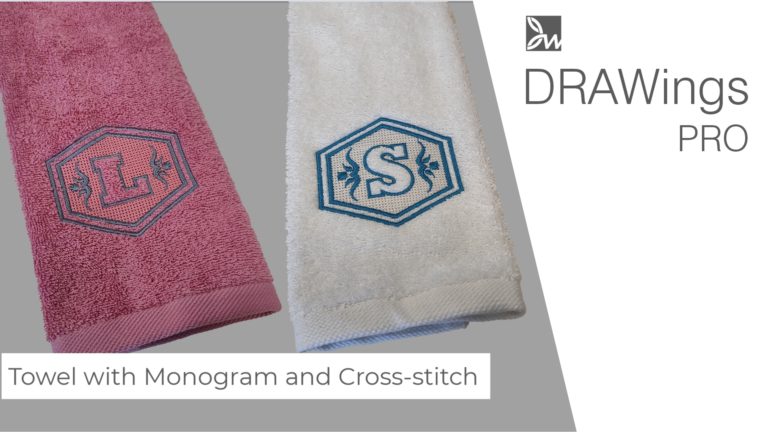 Personalize Your Towels with Monograms, Exposed Loops and Cross-Stitch Magic