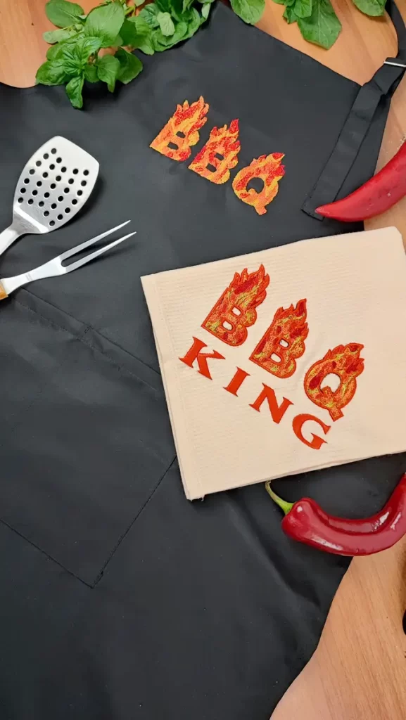 Create Eye-Catching BBQ Apron Designs with Stunning PaintStitch Embroidery 9 Create Eye-Catching BBQ Apron Designs with Stunning PaintStitch Embroidery