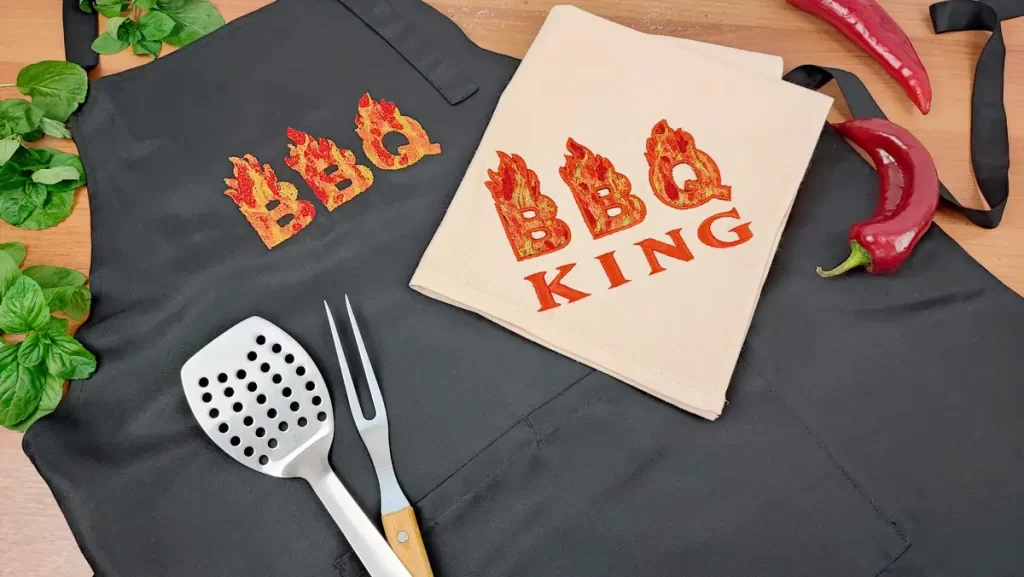 Create Eye-Catching BBQ Apron Designs with Stunning PaintStitch Embroidery 14 Create Eye-Catching BBQ Apron Designs with Stunning PaintStitch Embroidery
