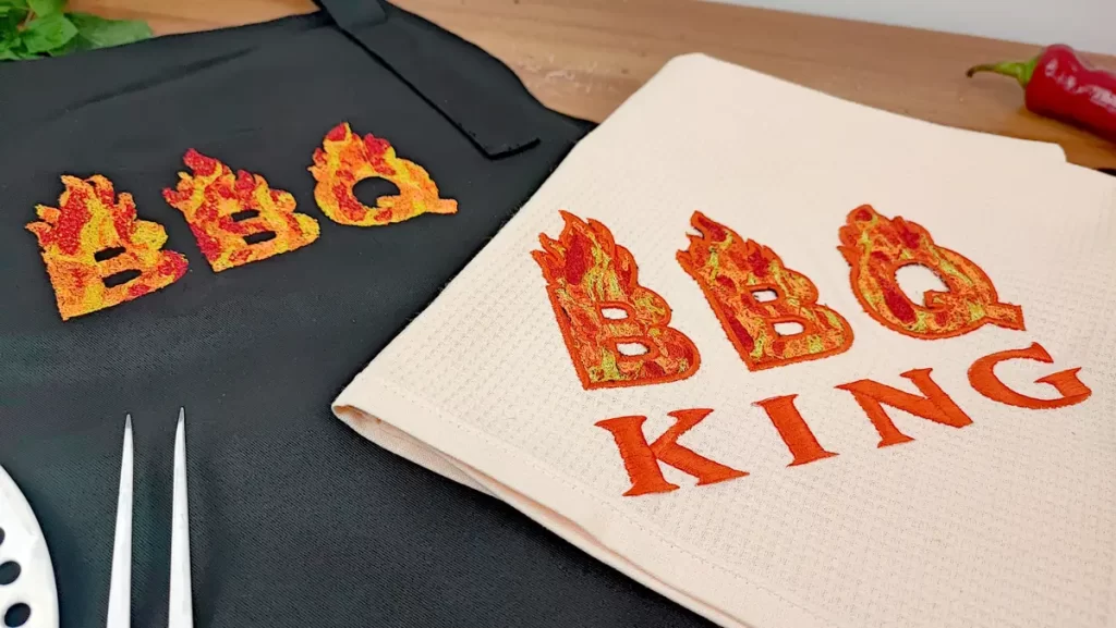 Create Eye-Catching BBQ Apron Designs with Stunning PaintStitch Embroidery 12 Create Eye-Catching BBQ Apron Designs with Stunning PaintStitch Embroidery
