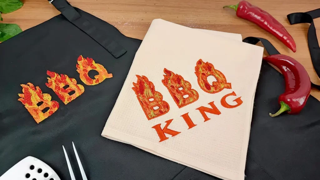 Create Eye-Catching BBQ Apron Designs with Stunning PaintStitch Embroidery 17 Create Eye-Catching BBQ Apron Designs with Stunning PaintStitch Embroidery