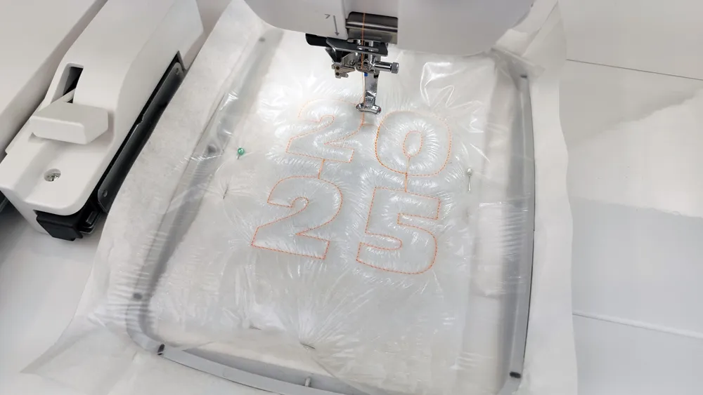 Create a 2025 Journal Cover with Modern Trapunto Embroidery 15 2025-batting