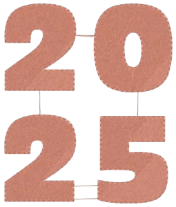 Create a 2025 Journal Cover with Modern Trapunto Embroidery 13 letters