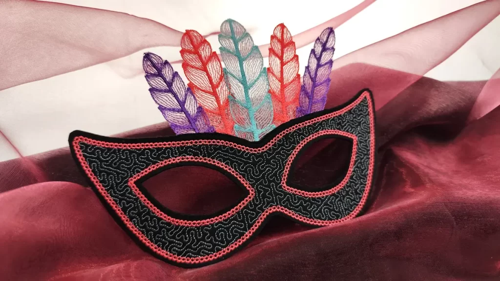 How to Create a Glamorous Masquerade Mask with 3D feathers