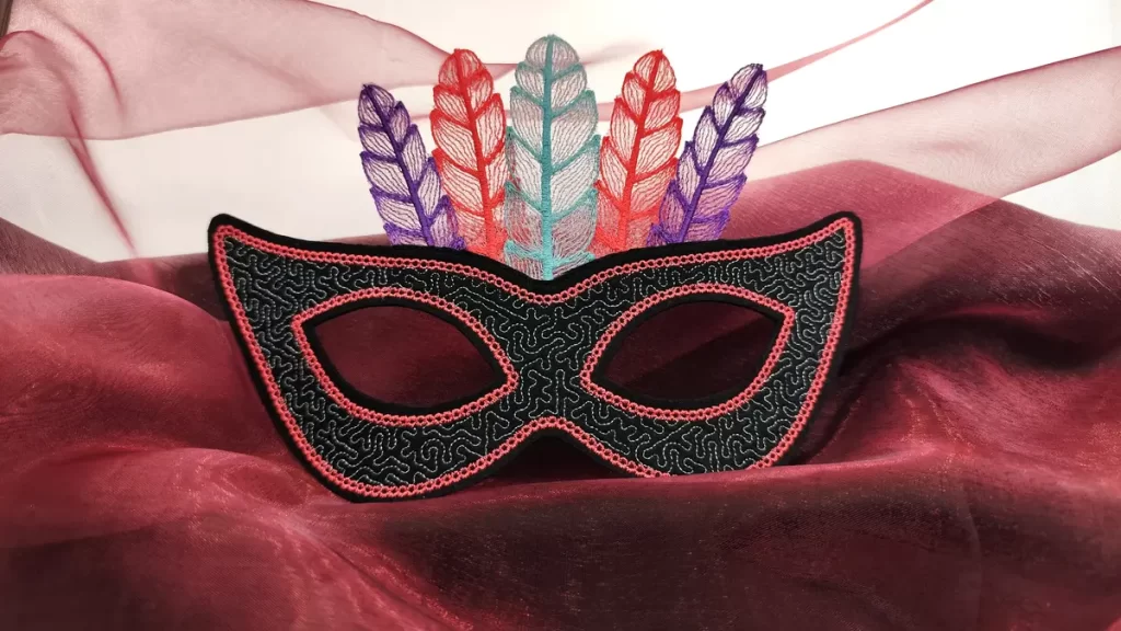 How to Create a Glamorous Masquerade Mask with 3D feathers