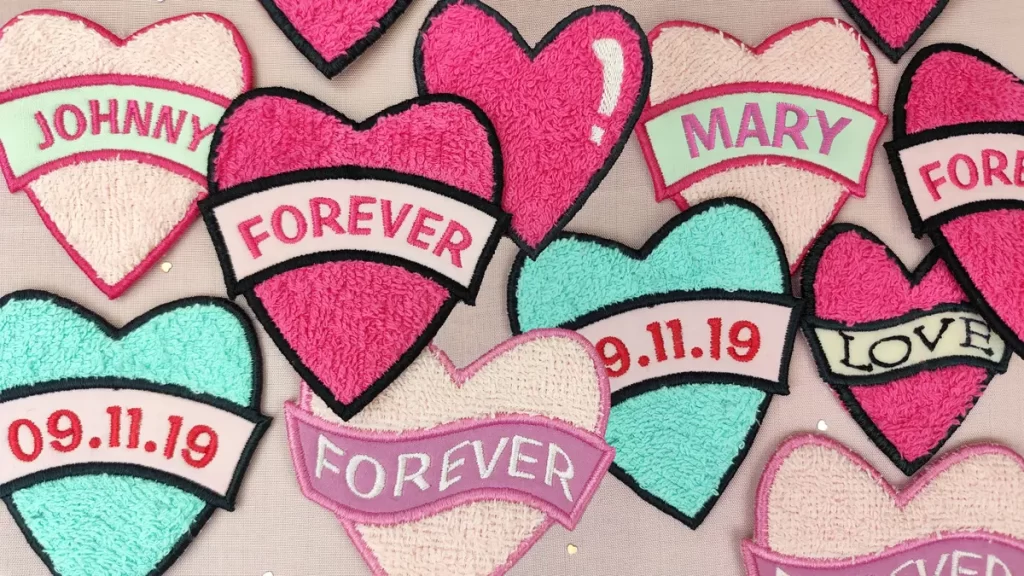 Create a Personalized Faux Chenille Heart Patch 13 Create a Personalized Faux Chenille Heart Patch 09