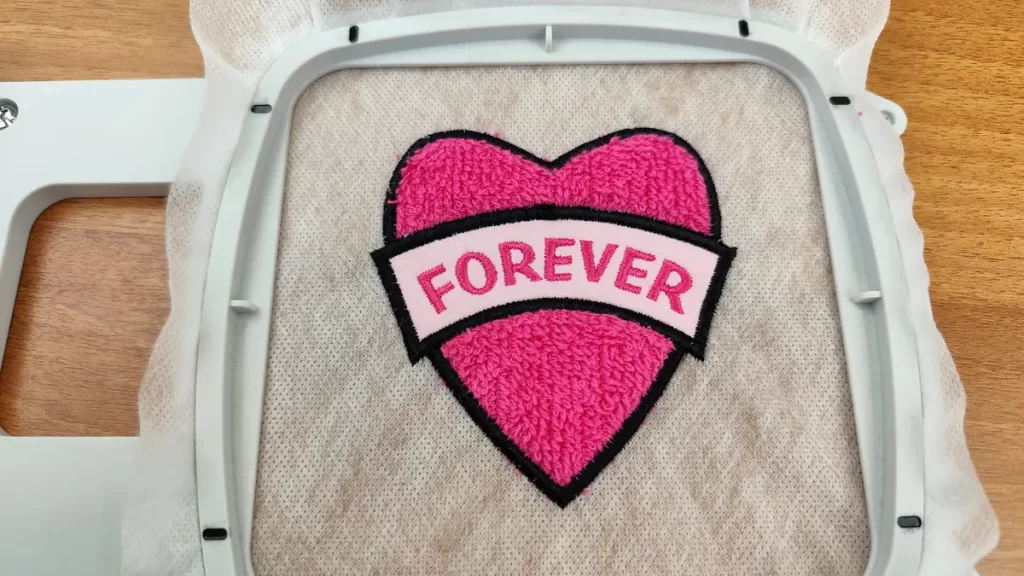 Create a Personalized Faux Chenille Heart Patch 18 Create a Personalized Faux Chenille Heart Patch hoop