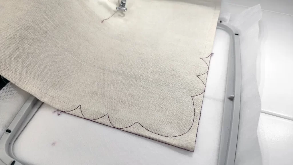 Create Elegant Scalloped Edge Napkins: Inspiring Embroidery Software Masterclass 16 Create Elegant Scalloped Edge Napkins Inspiring Embroidery Software Masterclass 23