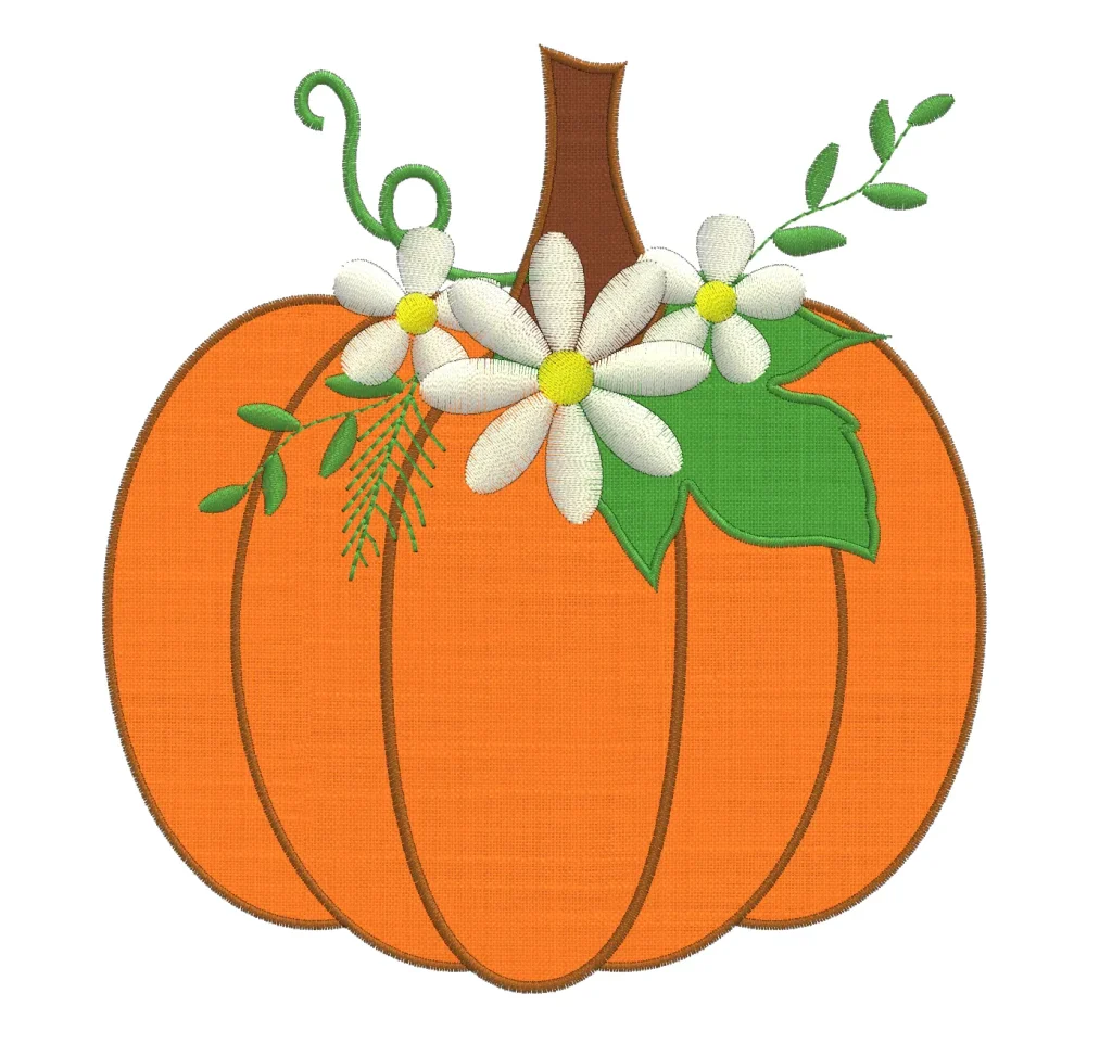 Craft a Festive Pumpkin Applique for Halloween 3 pumpkin