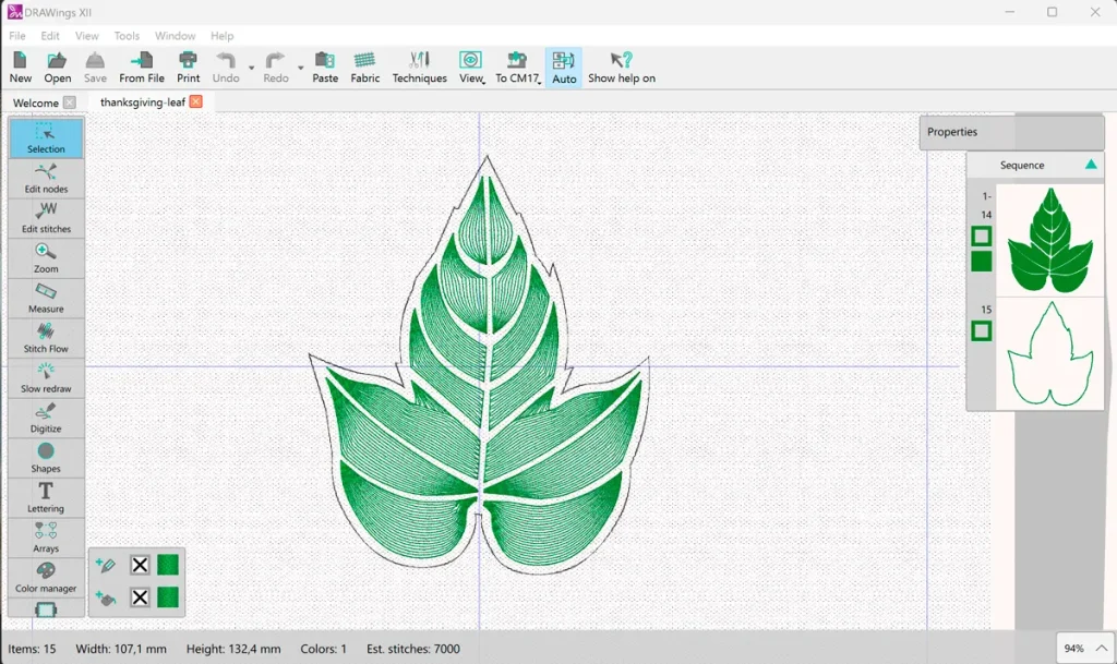 Create Stunning Thanksgiving Table Décor with 3D Embroidered Leaves 3 LEAF