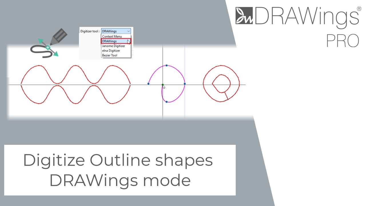 How to Use the Outline Shapes Digitizing Tool - DRAWings software blog