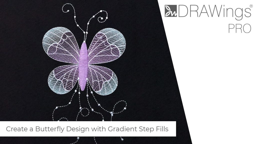How to Digitize an Elegant Butterfly Design with Gradient Step Fills 17 how to digitize an elegant butte