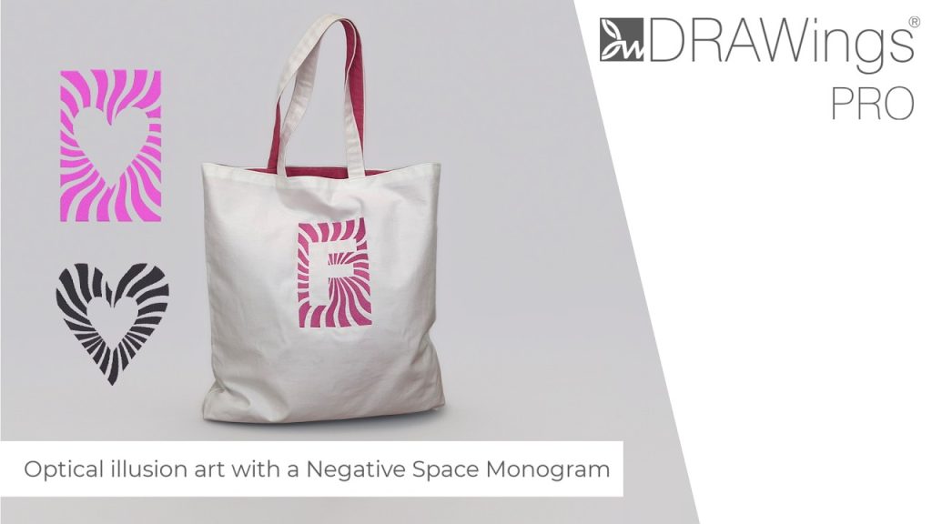 How to Digitize an Optical Illusion Monogram Design for a Tote Bag 16 how to create an optical illusio