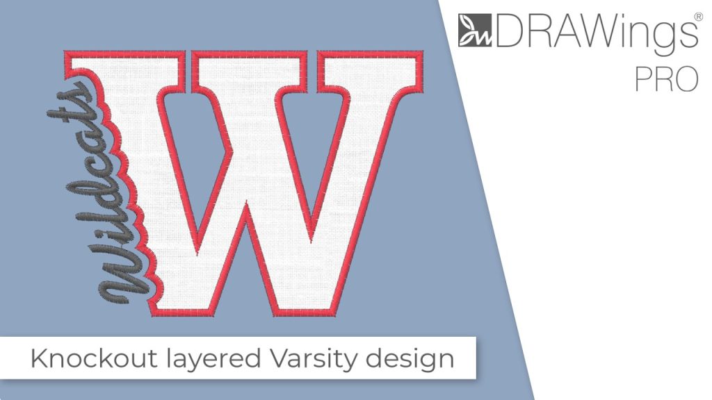 Digitizing a Knockout Layered Varsity Monogram with Nested Script Lettering 14 Digitizing a Knockout Layered Varsity Monogram with Nested Script Lettering