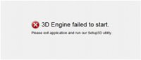3D Engine failed