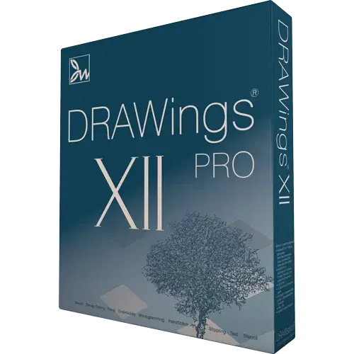 DRAWings PRO XII embroidery software