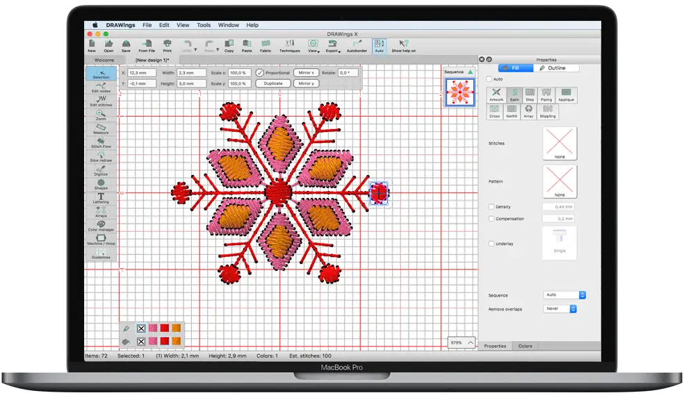 DRAWings PRO X embroidery software has been released!