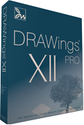 Logiciel de broderie DRAWings PRO XII