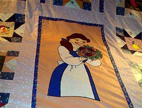 Quilt embroidery design girl