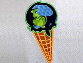 Ice cream embroidery design 8