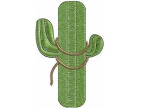 Cactus embroidery design
