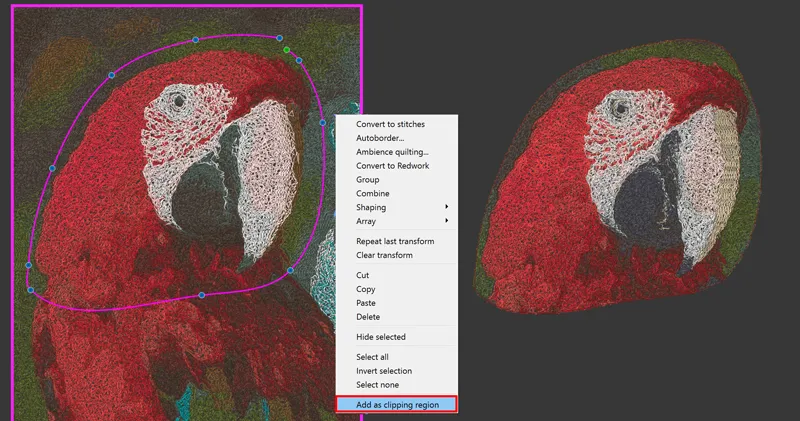 Images with Bitmap fill types - Clipping region