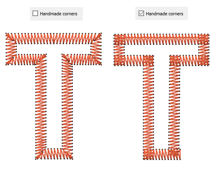 New cornering method for Satin Serial objects